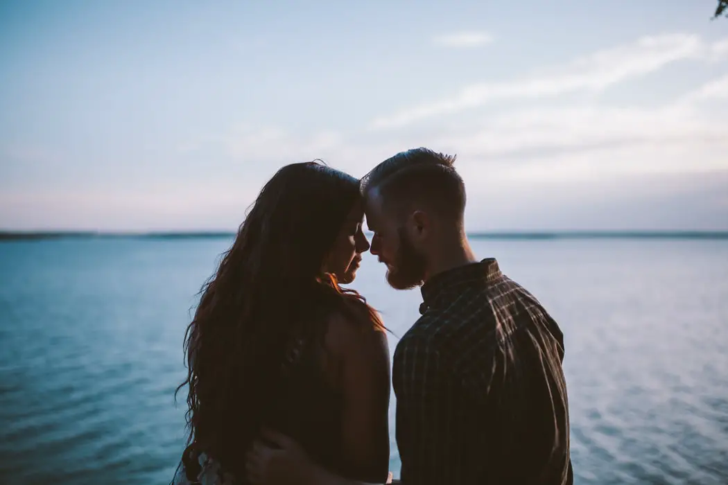 looking deeply into each other during the date